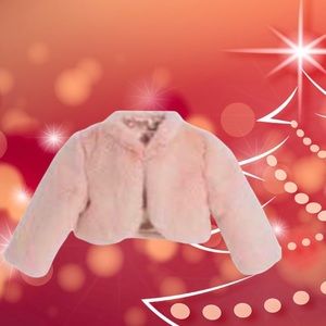 ❌SOLD❌ Faux Fur Size 6 Jacket - ekidsbridal NWOT